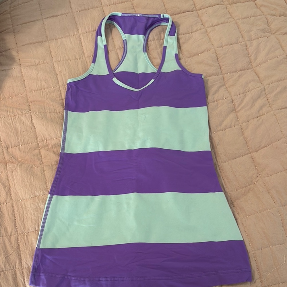 lululemon athletica Purple and Mint Tank Top